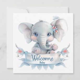 Tarjeta de bebé de bienvenida