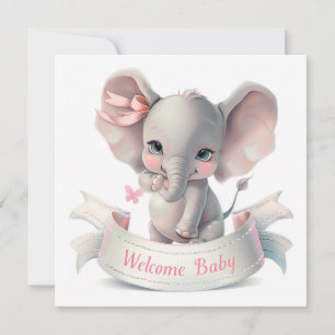 Tarjeta de bebé de bienvenida