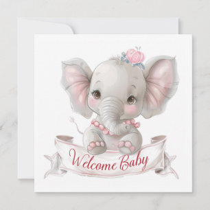 Tarjeta de bebé de bienvenida