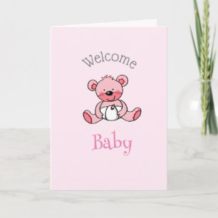 tarjeta de bebé de bienvenida (personalizada)
