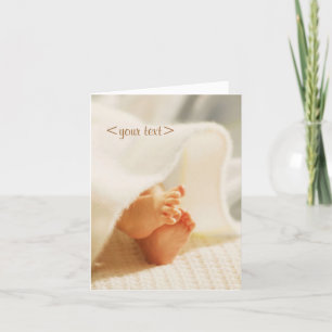 tarjeta de bebé de personalizable