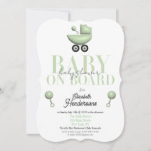Tarjeta de bebé invitada de Baby Shower a ducha