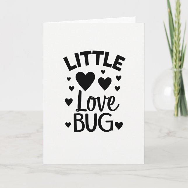 Tarjeta de bebé Little Love Bug (Anverso)