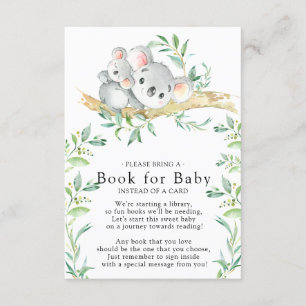 Tarjeta de bebé para el libro de Baby Shower de Ko