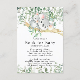 Tarjeta de bebé para el libro de Baby Shower de Ko