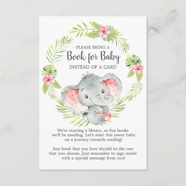 Tarjeta de bebé para el libro de Baby Shower "Jung (Anverso)
