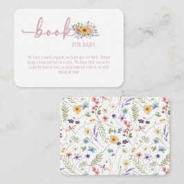 Tarjeta de bebé para libro de Baby Shower rosado c
