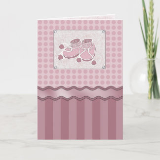 Tarjeta de bebé para niñas