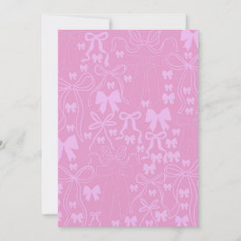 Tarjeta de bebé Rosa Coquette Baby Shower
