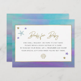 Tarjeta de bebé Sirena Tropical Beach Boys