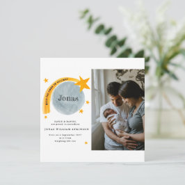 Tarjeta de bebé Star Moon