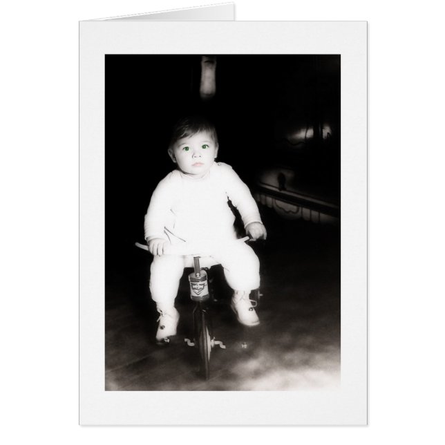 Tarjeta de bebé vintage (Frente)