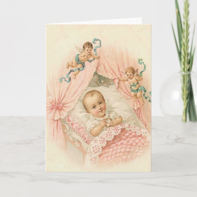 Tarjeta de bebé vintage (Anverso)