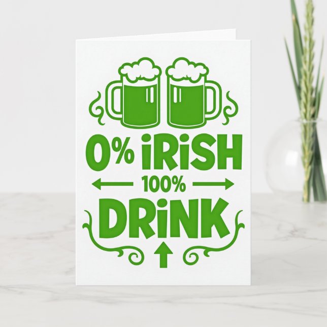 Tarjeta de Bebedores de Cerveza Verde (Anverso)