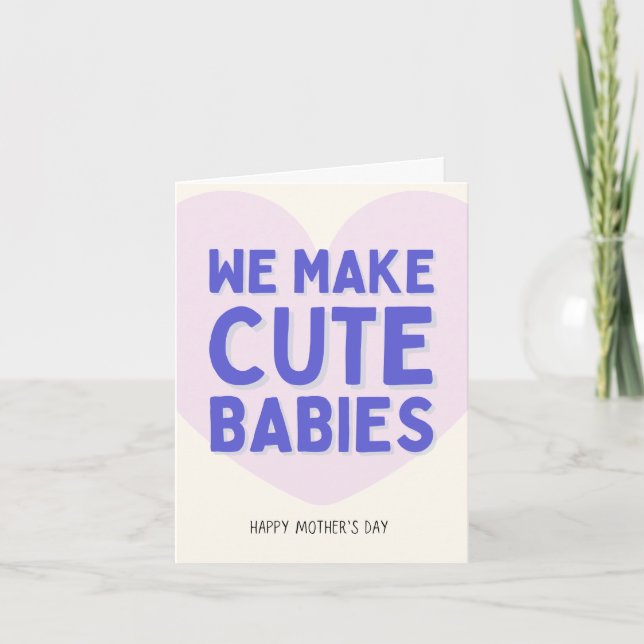 Tarjeta de Bebés Adorables (Anverso)