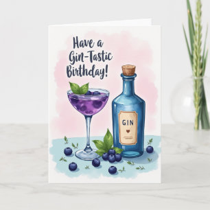 Tarjeta de bebida de baya alegre