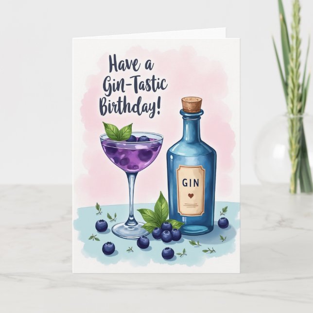 Tarjeta de bebida de baya alegre (Anverso)