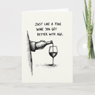 Tarjeta de bebida de cumpleaños dulce