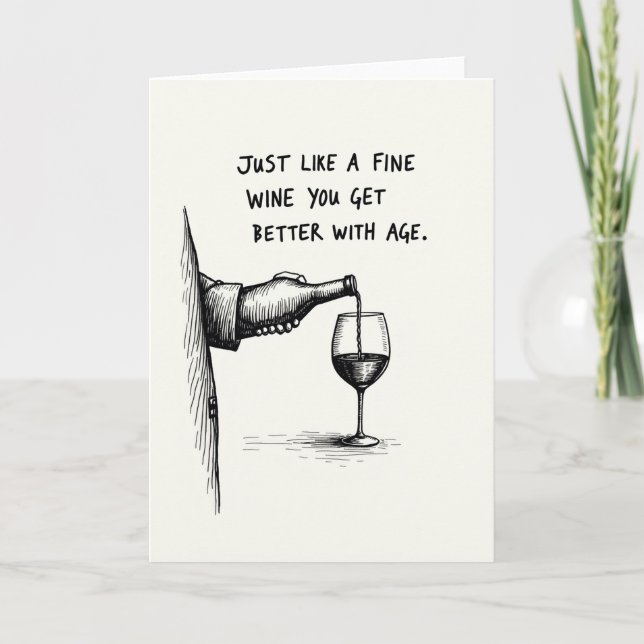 Tarjeta de bebida de cumpleaños dulce (Anverso)