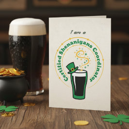 Tarjeta de Bebida de Travesuras Divertidas – Fiest