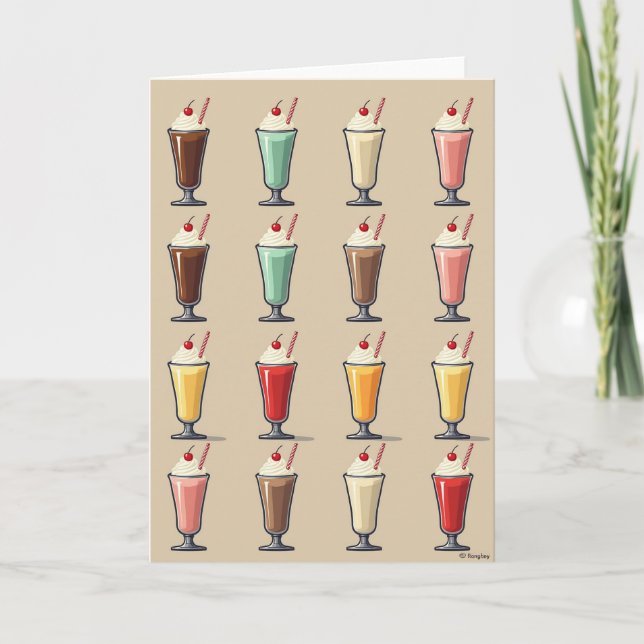 Tarjeta de Bebida Dulce de Postre (Anverso)