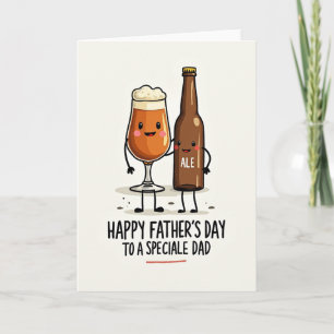 Tarjeta de Bebida Espumosa para el Día del Padre