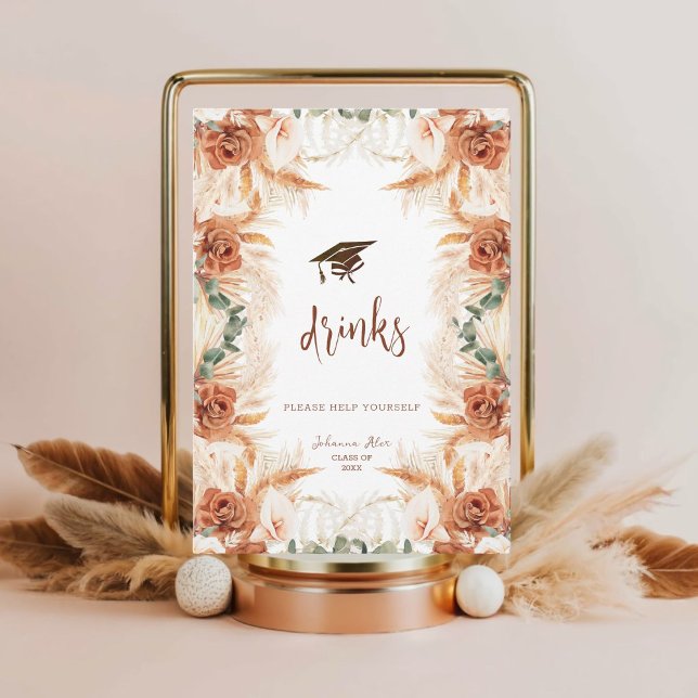 Tarjeta de bebidas Minimalistas Boho (Subido por el creador)