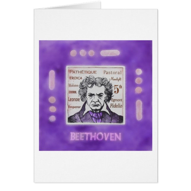 Tarjeta de BEETHOVEN (Frente)