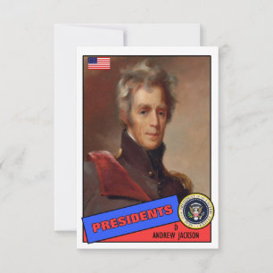Tarjeta de béisbol Andrew Jackson