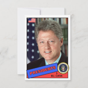 Tarjeta de béisbol Bill Clinton