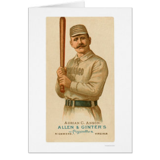 Tarjeta de béisbol de Anson del casquillo 1887