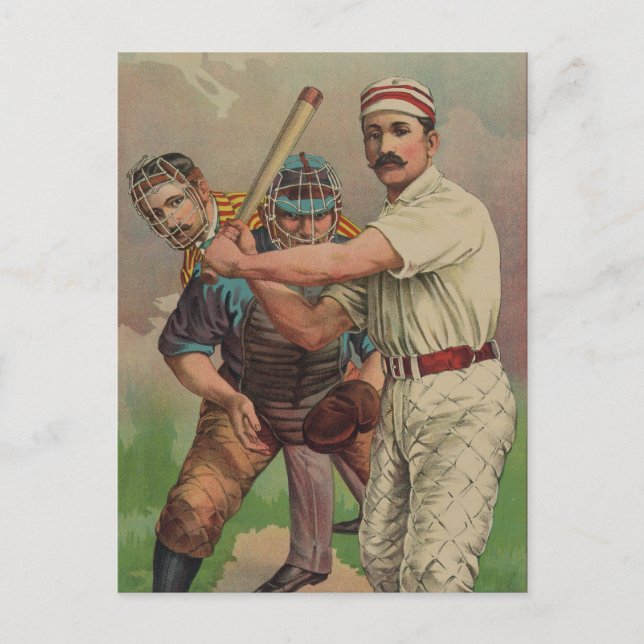 Tarjeta de béisbol de antaño de alrededor de 1895 (Anverso)