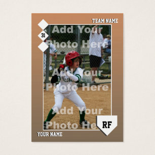 Tarjeta de béisbol de encargo