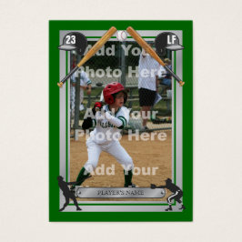 Tarjeta de béisbol de encargo de lujo