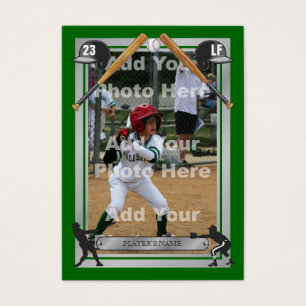 Tarjeta de béisbol de encargo de lujo