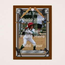 Tarjeta de béisbol de encargo de lujo