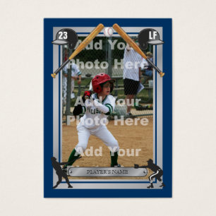 Tarjeta de béisbol de encargo de lujo