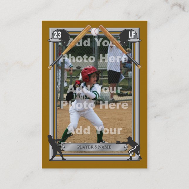Tarjeta de béisbol de encargo de lujo (Anverso)