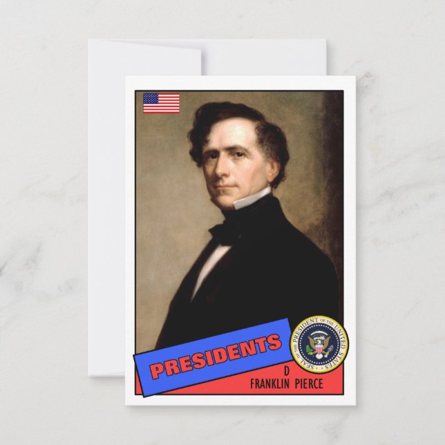 Tarjeta de béisbol de Franklin Pierce (Anverso)