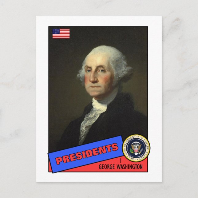 Tarjeta de béisbol de George Washington (Anverso)