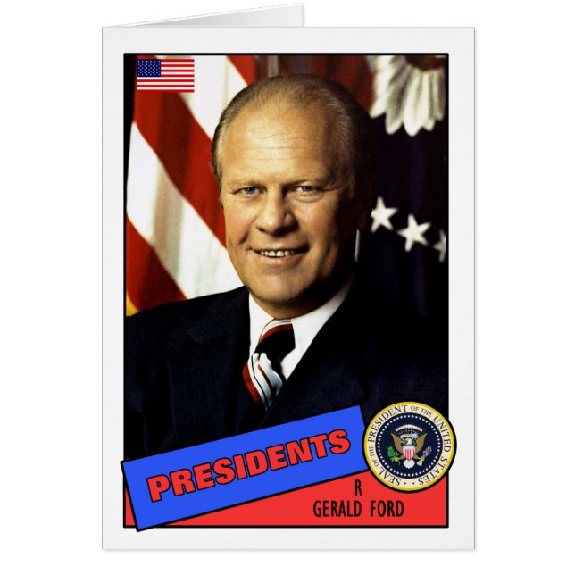 Tarjeta de béisbol de Gerald Ford (Frente)