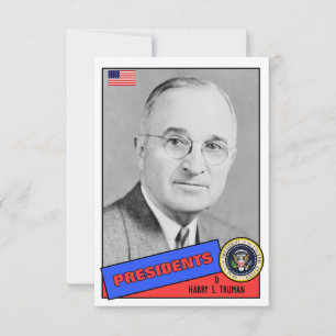 Tarjeta de béisbol de Harry S. Truman