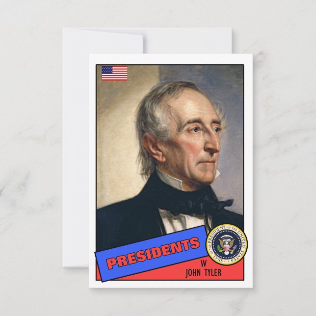 Tarjeta de béisbol de John Tyler (Anverso)