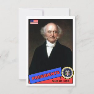 Tarjeta de béisbol de Martin Van Buren