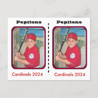 Tarjeta de béisbol de personalizable