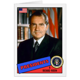 Tarjeta de béisbol de Richard Nixon