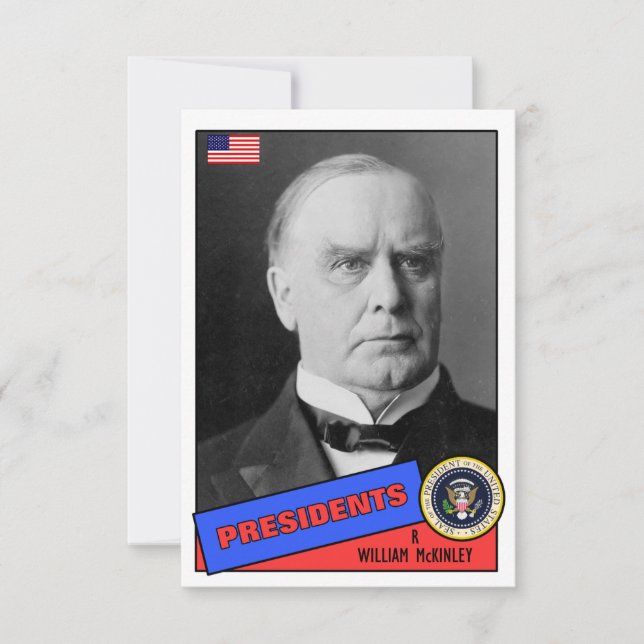 Tarjeta de béisbol de William McKinley (Anverso)