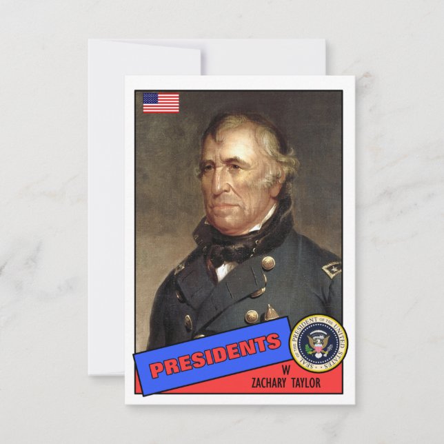Tarjeta de béisbol de Zachary Taylor (Anverso)