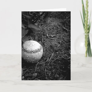 Tarjeta de béisbol del feliz cumpleaños