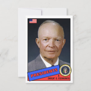 Tarjeta de béisbol Dwight D. Eisenhower